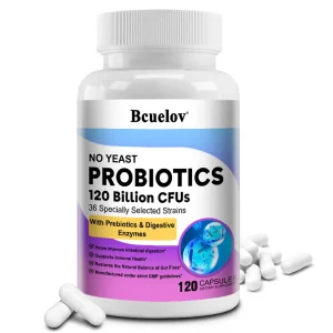 Bcuelov Probiotics 120 Billion CFU 36 Strains