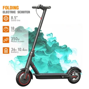 350W Foldable Lightweight Electric Scooter Dual Brake System