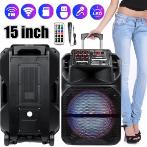 7000W Portable 15” Bluetooth Speaker Subwoofer